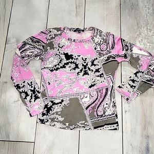 Courage b. Lightweight  sweater Purple olive green and black  size xsmall #17